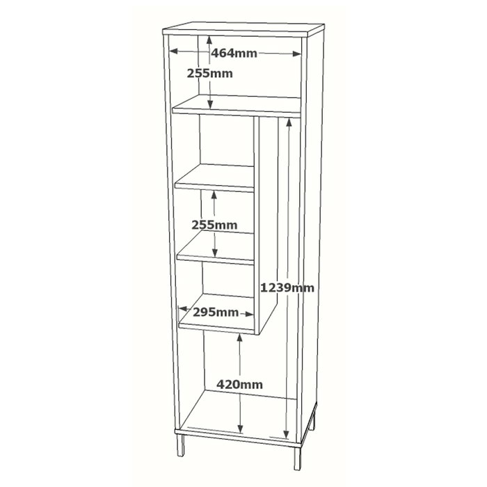 Hanah Home Armario Multiusos Dy1-W Blanco